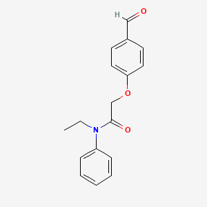 molecular formula C17H17NO3 B4133396 N-ethyl-2-(4-formylphenoxy)-N-phenylacetamide 