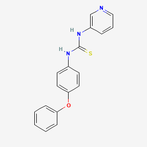 molecular formula C18H15N3OS B4133460 N-(4-PHENOXYPHENYL)-N'-(3-PYRIDYL)THIOUREA 