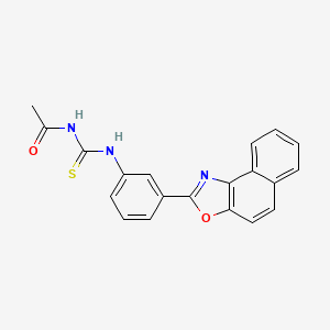 molecular formula C20H15N3O2S B4133842 N-[(3-benzo[e][1,3]benzoxazol-2-ylphenyl)carbamothioyl]acetamide 