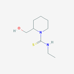 molecular formula C9H18N2OS B4133847 N-ethyl-2-(hydroxymethyl)piperidine-1-carbothioamide 