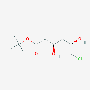 molecular formula C10H19ClO4 B041346 (3R,5S)-叔丁基6-氯-3,5-二羟基己酸酯 CAS No. 154026-93-4