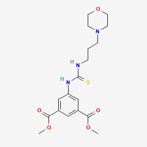 molecular formula C18H25N3O5S B4134778 DIMETHYL 5-({[(3-MORPHOLINOPROPYL)AMINO]CARBOTHIOYL}AMINO)ISOPHTHALATE 