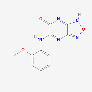 molecular formula C11H9N5O3 B413478 6-(2-methoxyanilino)-3H-[1,2,5]oxadiazolo[3,4-b]pyrazin-5-one 