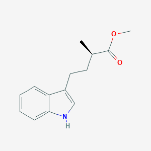 molecular formula C14H17NO2 B041348 甲基（2r）-4-(1H-吲哚-3-基)-2-甲基丁酸酯 CAS No. 97399-93-4