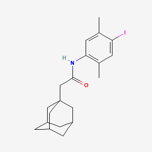 molecular formula C20H26INO B4134849 N-(4-iodo-2,5-dimethylphenyl)-2-(tricyclo[3.3.1.1~3,7~]dec-1-yl)acetamide 