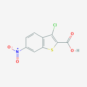 molecular formula C9H4ClNO4S B413531 3-Chloro-6-nitro-1-benzothiophene-2-carboxylic acid CAS No. 34576-91-5