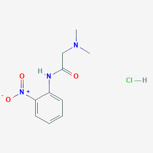 molecular formula C10H14ClN3O3 B4135475 2-(dimethylamino)-N-(2-nitrophenyl)acetamide;hydrochloride 