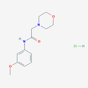 molecular formula C13H19ClN2O3 B4135867 N-(3-methoxyphenyl)-2-morpholin-4-ylacetamide;hydrochloride 