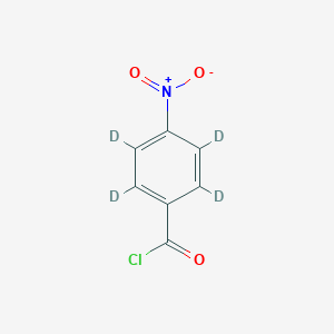 molecular formula C7H4ClNO3 B041359 2,3,5,6-Tetradeuterio-4-nitrobenzoyl chloride CAS No. 171777-67-6