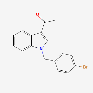 molecular formula C17H14BrNO B4136063 1-[1-(4-bromobenzyl)-1H-indol-3-yl]ethanone 