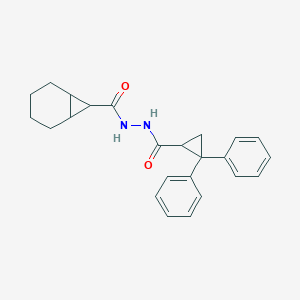 molecular formula C24H26N2O2 B413607 N'-(bicyclo[4.1.0]hept-7-ylcarbonyl)-2,2-diphenylcyclopropanecarbohydrazide 