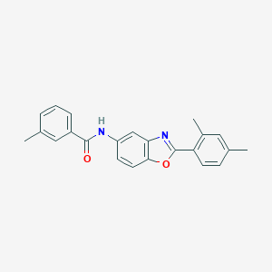 molecular formula C23H20N2O2 B413608 N-[2-(2,4-dimethylphenyl)-1,3-benzoxazol-5-yl]-3-methylbenzamide 