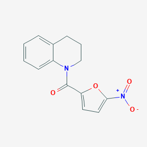 molecular formula C14H12N2O4 B413612 1-{5-Nitro-2-furoyl}-1,2,3,4-tetrahydroquinoline 