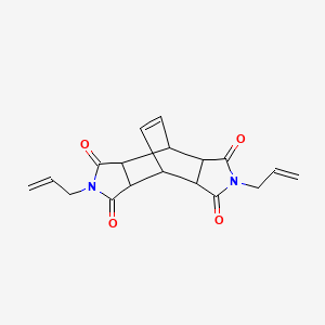 molecular formula C18H18N2O4 B4136144 4,10-Bis(prop-2-enyl)-4,10-diazatetracyclo[5.5.2.02,6.08,12]tetradec-13-ene-3,5,9,11-tetrone 