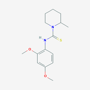 molecular formula C15H22N2O2S B4136309 N-(2,4-dimethoxyphenyl)-2-methylpiperidine-1-carbothioamide 