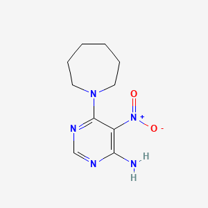 molecular formula C10H15N5O2 B4136321 6-(Azepan-1-yl)-5-nitropyrimidin-4-amine 
