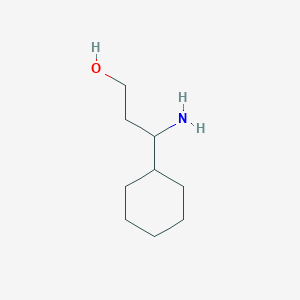 molecular formula C9H19NO B041364 3-Amino-3-cyclohexyl-propan-1-ol CAS No. 109647-95-2