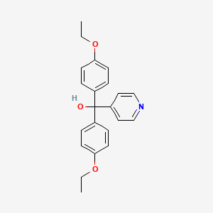 molecular formula C22H23NO3 B4136562 Bis(4-ethoxyphenyl)(pyridin-4-yl)methanol 