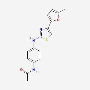molecular formula C16H15N3O2S B4136996 N-[4-[[4-(5-methylfuran-2-yl)-1,3-thiazol-2-yl]amino]phenyl]acetamide 