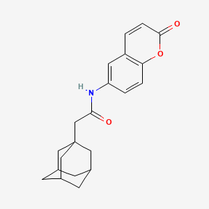 molecular formula C21H23NO3 B4137419 N-(2-oxo-2H-chromen-6-yl)-2-(tricyclo[3.3.1.1~3,7~]dec-1-yl)acetamide 