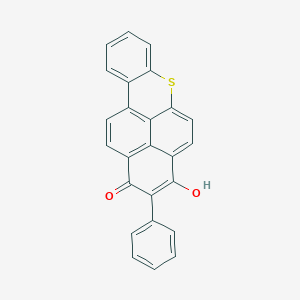 molecular formula C25H14O2S B413743 1-hydroxy-2-phenyl-3H-naphtho[2,1,8-mna]thioxanthen-3-one 