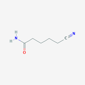 molecular formula C6H10N2O B041375 戊酰胺，5-氰基- CAS No. 2304-58-7