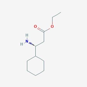 molecular formula C11H21NO2 B041381 ethyl (3R)-3-amino-3-cyclohexylpropanoate CAS No. 146579-93-3