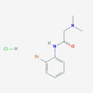 molecular formula C10H14BrClN2O B4138247 N-(2-bromophenyl)-2-(dimethylamino)acetamide;hydrochloride 
