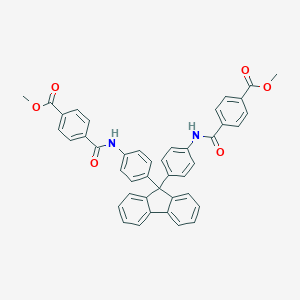 methyl 4-({4-[9-(4-{[4-(methoxycarbonyl)benzoyl]amino}phenyl)-9H-fluoren-9-yl]anilino}carbonyl)benzoate