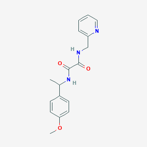 molecular formula C17H19N3O3 B4138612 N'-[1-(4-methoxyphenyl)ethyl]-N-(pyridin-2-ylmethyl)oxamide 