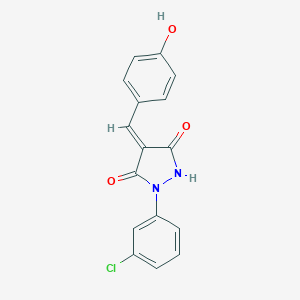 1-(3-Chlorophenyl)-4-(4-hydroxybenzylidene)-3,5-pyrazolidinedione