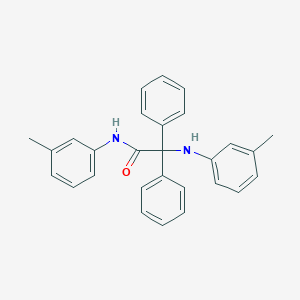 N-(3-methylphenyl)-2-[(3-methylphenyl)amino]-2,2-diphenylacetamide