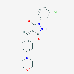 1-(3-Chlorophenyl)-4-[4-(4-morpholinyl)benzylidene]-3,5-pyrazolidinedione