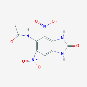 N-{4,6-bisnitro-2-oxo-2,3-dihydro-1H-benzimidazol-5-yl}acetamide