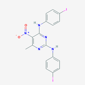 5-Nitro-2,4-bis(4-iodoanilino)-6-methylpyrimidine