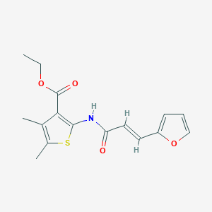(E)-ethyl 2-(3-(furan-2-yl)acrylamido)-4,5-dimethylthiophene-3-carboxylate