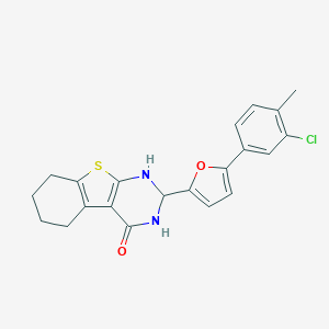 2-[5-(3-chloro-4-methylphenyl)furan-2-yl]-2,3,5,6,7,8-hexahydro[1]benzothieno[2,3-d]pyrimidin-4(1H)-one