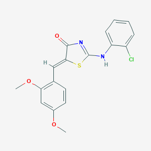2-(2-Chloro-phenylimino)-5-(2,4-dimethoxy-benzylidene)-thiazolidin-4-one