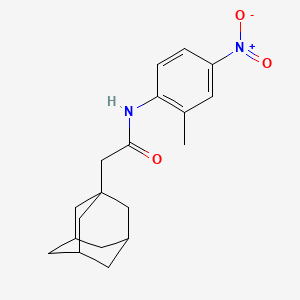 molecular formula C19H24N2O3 B4138815 N-(2-methyl-4-nitrophenyl)-2-(tricyclo[3.3.1.1~3,7~]dec-1-yl)acetamide 