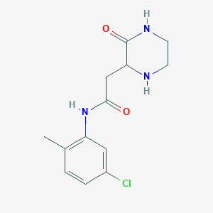 molecular formula C13H16ClN3O2 B4138889 N-(5-chloro-2-methylphenyl)-2-(3-oxopiperazin-2-yl)acetamide 
