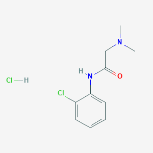 molecular formula C10H14Cl2N2O B4138950 N-(2-chlorophenyl)-2-(dimethylamino)acetamide;hydrochloride 