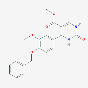 Methyl 4-[4-(benzyloxy)-3-methoxyphenyl]-6-methyl-2-oxo-1,2,3,4-tetrahydropyrimidine-5-carboxylate