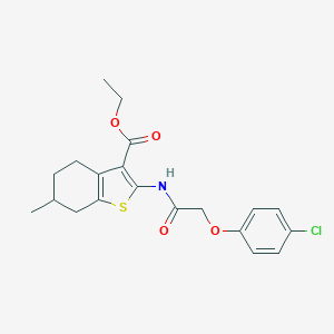 Ethyl 2-{[(4-chlorophenoxy)acetyl]amino}-6-methyl-4,5,6,7-tetrahydro-1-benzothiophene-3-carboxylate