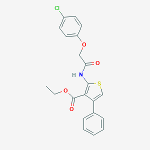 Ethyl 2-{[(4-chlorophenoxy)acetyl]amino}-4-phenyl-3-thiophenecarboxylate