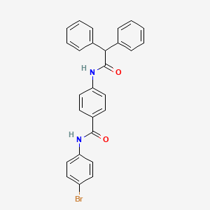 molecular formula C27H21BrN2O2 B4139033 N-(4-bromophenyl)-4-[(2,2-diphenylacetyl)amino]benzamide 