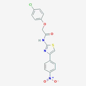 2-(4-chlorophenoxy)-N-[4-(4-nitrophenyl)-1,3-thiazol-2-yl]acetamide