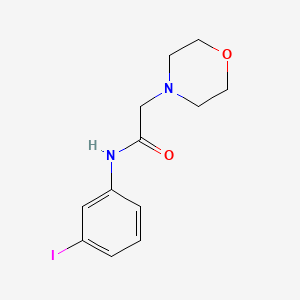 molecular formula C12H15IN2O2 B4139076 N-(3-iodophenyl)-2-morpholin-4-ylacetamide 