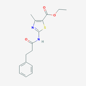 Ethyl 4-methyl-2-[(3-phenylpropanoyl)amino]-1,3-thiazole-5-carboxylate