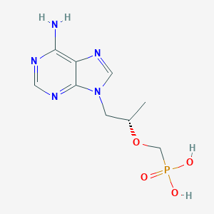 molecular formula C9H14N5O4P B041391 (S)-(((1-(6-Amino-9H-purin-9-yl)propan-2-yl)oxy)methyl)phosphonic acid CAS No. 147127-19-3