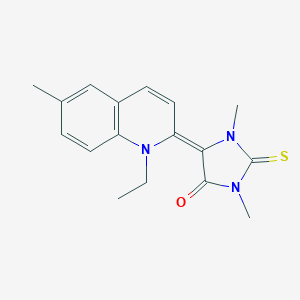 5-(1-ethyl-6-methyl-2(1H)-quinolinylidene)-1,3-dimethyl-2-thioxo-4-imidazolidinone